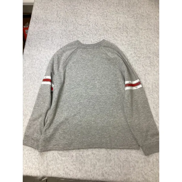 Atlanta Braves‎ MLB Sweatshirt Womens Medium Gray Raglan Sleeve Campus Lifestyle - Image 5