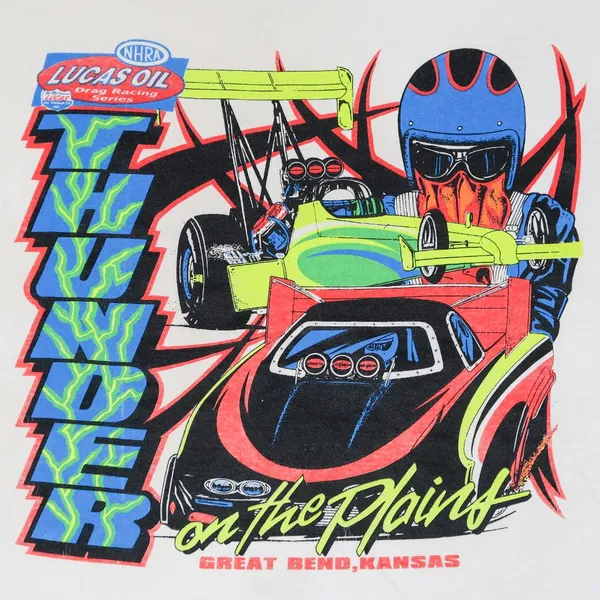 Gildan Thunder on the Plains NHRA Drag Racing Graphic T-Shirt - Image 3