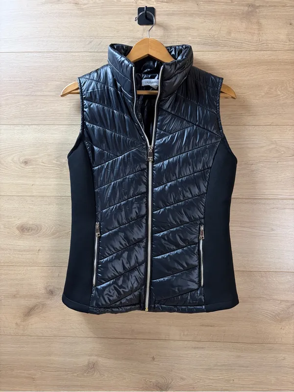 Calvin Klein Black Quilted Puffer Vest Small - Image 4