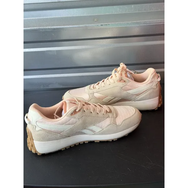 Reebok Womens Drive Classic Leather Sneakers Shoes Pink Tan‎ Natural Size 11M U - Image 5