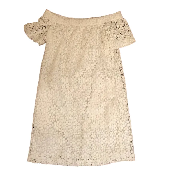 ALC Frank Bolen Lace White Floral Mini Off the Shoulder - Image 3