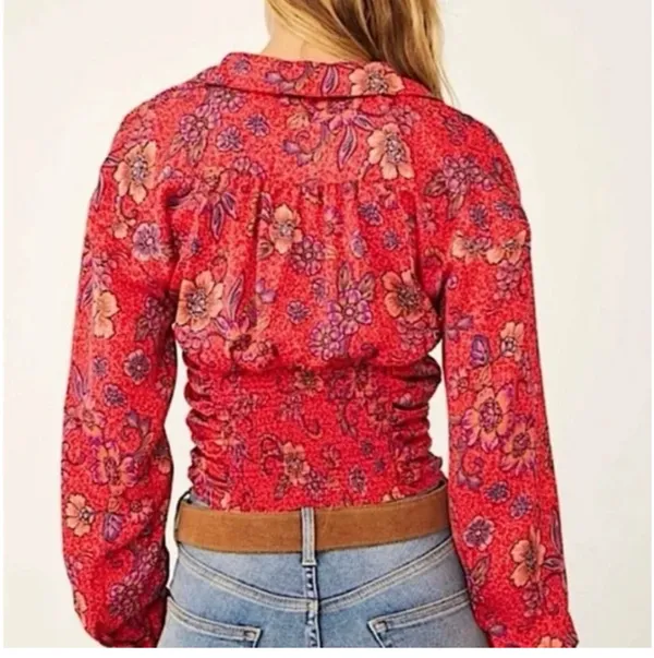 Free people got you cropped collared shirt - Image 4