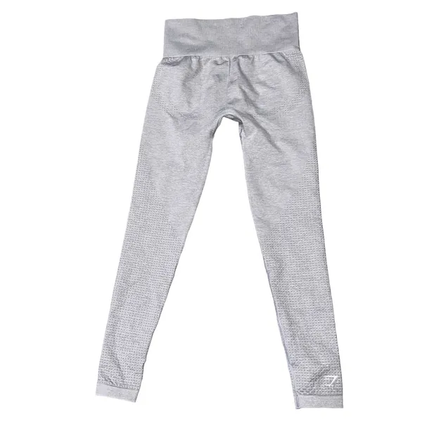 Gymshark Women’s Gray Vital Seamless crop Leggings Tights Pants - Image 5
