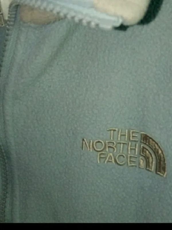 The North Face M Ice Blue Gray Fleece Jacket - Image 5
