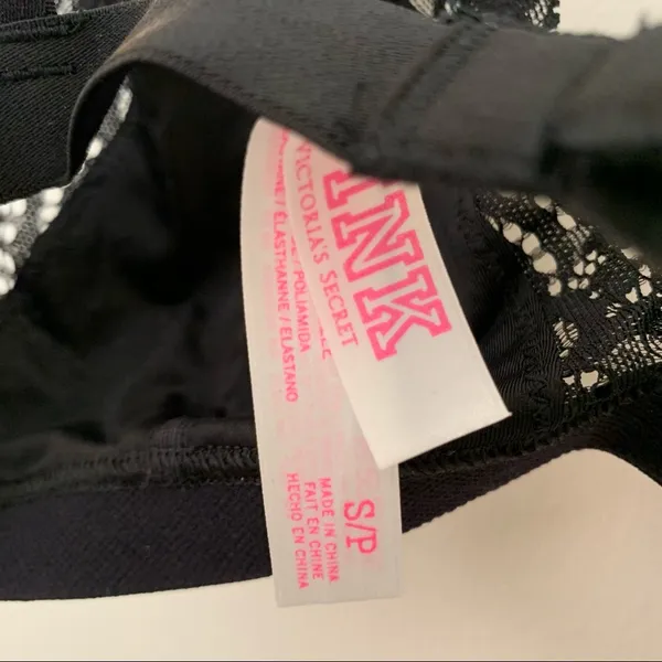 NWOT PINK Sparkle and Lace Bralette - Image 3