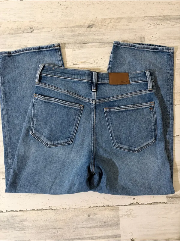 Madewell Slim Wide Leg Crop Jeans Size 28 - Image 6