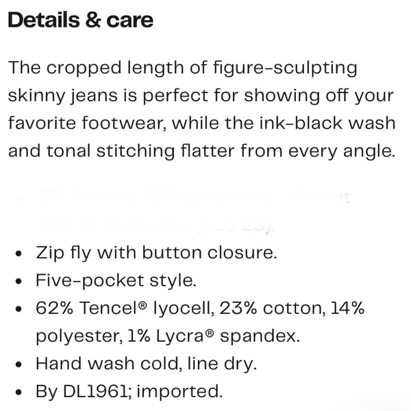 Premium Denim DL1961 smart denim black Florence Jeggings - Image 4