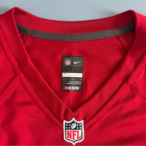 Tampa Bay Buccaneers Mike Glennon Nike On‎ Field Womens Red NFL Football Jersey - Image 4
