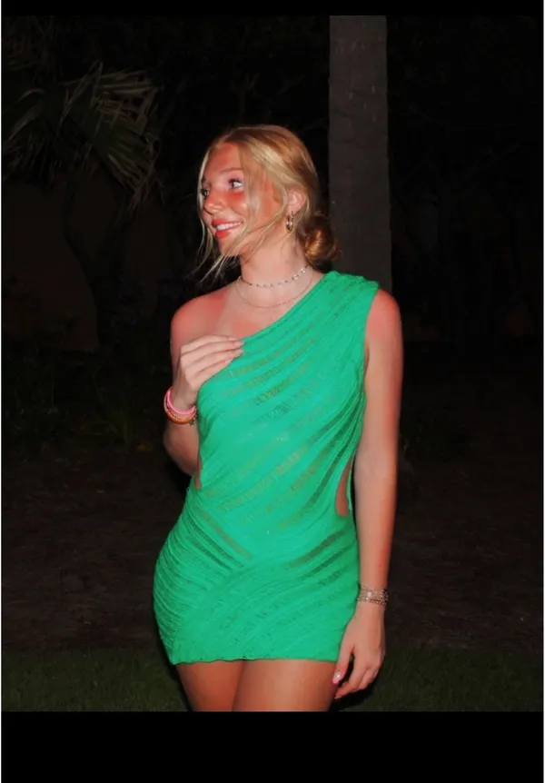 Peppermayo Mini Dress Green - Image 2