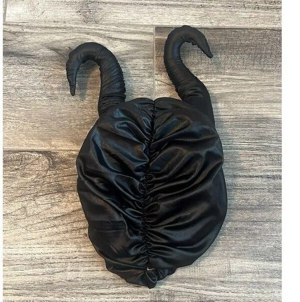 Maleficent HEADPIECE Halloween BLACK Hat Horns Evil Headpiece Disney Cosplay - Image 4