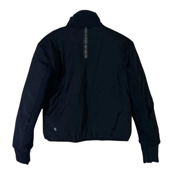 Lululemon Forever Warm Reversible Quilted Zip Jacket Womens 6 Black 100% Cotton‎ - Image 9