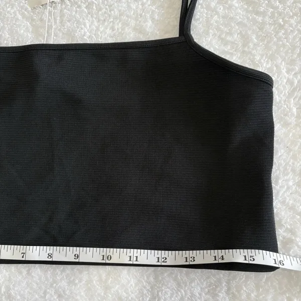 NWT Zara Mid Ribbed‎ Black Tank Size Small NEW With Tags - Image 4