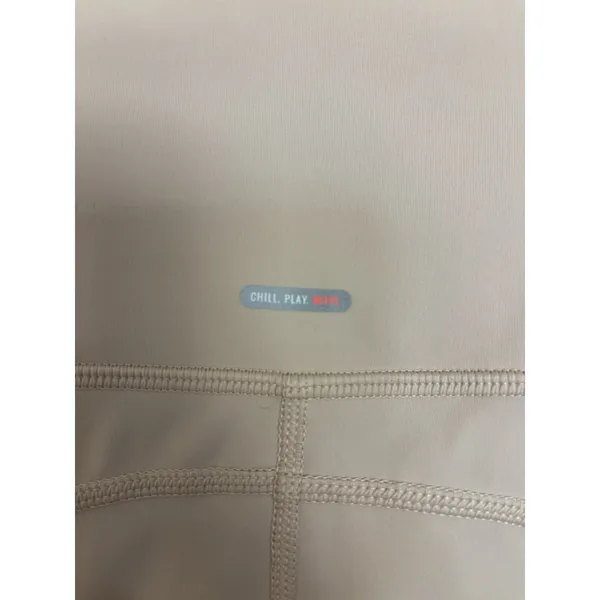 Aerie Move Laser-Cut High Waisted Bike Shorts Neutral XS Pockets - Image 3