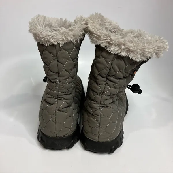 Bogs B Moc quilted boots waterproof‎ gray size 6 - Image 8