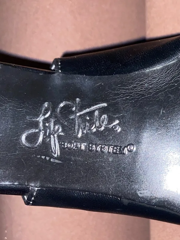 Life Stride Black Slingback Mid Heel Pumps - Image 7