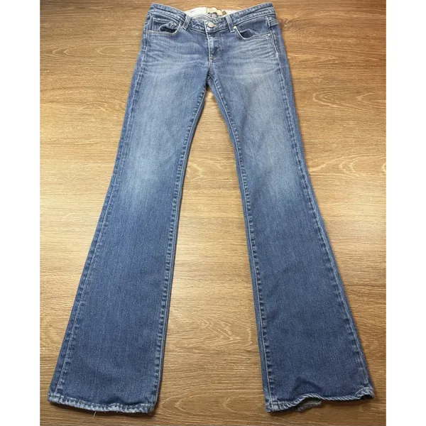 Paige Hollywood Hills Jeans Women 27 Low Rise Bootcut Flare Medium Wash USA - Image 2