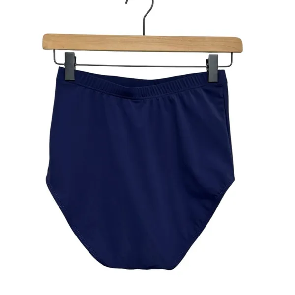 NEW Lascana High Rise Shaping Bikini Bottoms in Navy Blue - Size 6 - Image 4