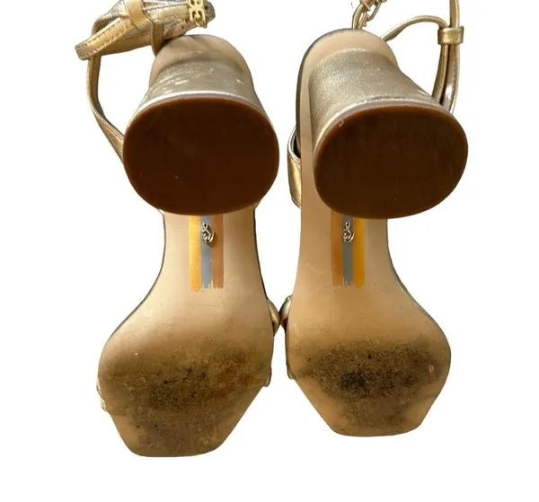 Sam Edelman women's size 6 strappy gold sandal - Image 6