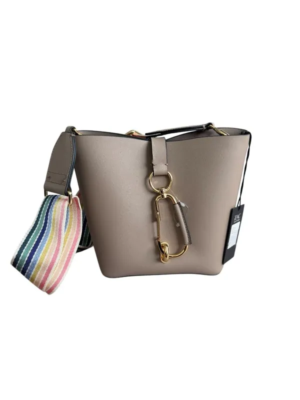 ZAC POSEN Belay Dark Cobblers Beige Leather Crossbody Shoulder Bag NEW NWT - Image 9