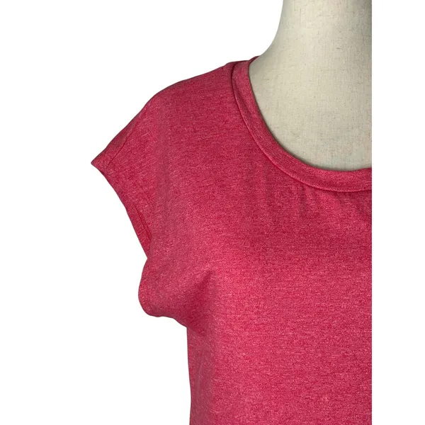 Sundry Side Knot‎ T Shirt Dress Women Large Pink Ruched Mini Athleisure Preppy - Image 5