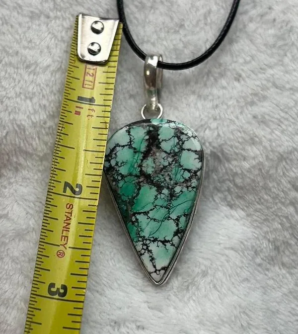 Turquoise Natural Pendant Necklace - Image 5