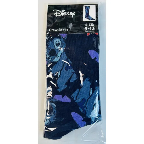 New Lilo & Stitch Crew Socks Women's Size 9-13 Colorful Novelty Fun Disney Movie - Image 5
