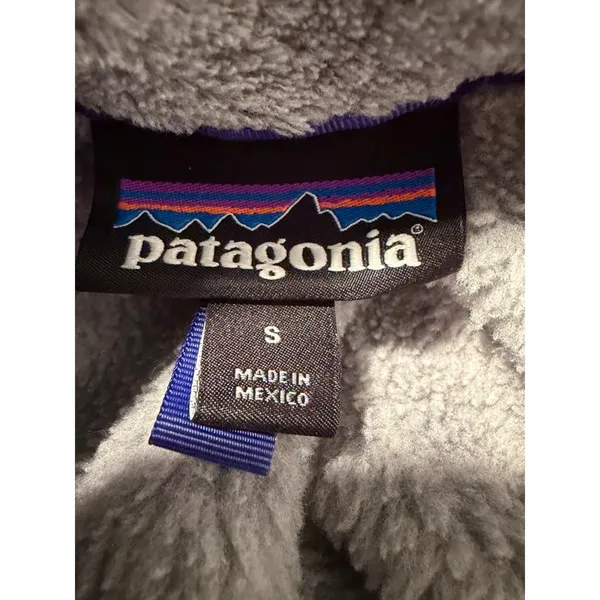 Patagonia Synchilla Snap T Fleece Womens S Gray Blue Polartec Pullover - Image 5