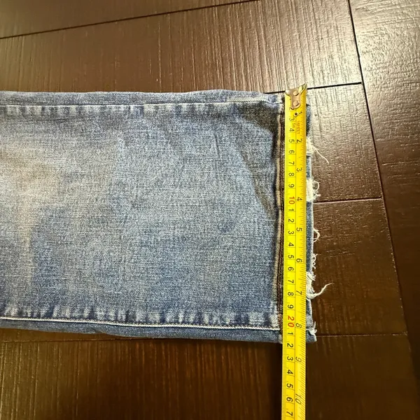 Judy Blue Wide Leg Crop Jeans Womens 11/30 Blue Distressed Raw Hem JB88592 Denim - Image 10