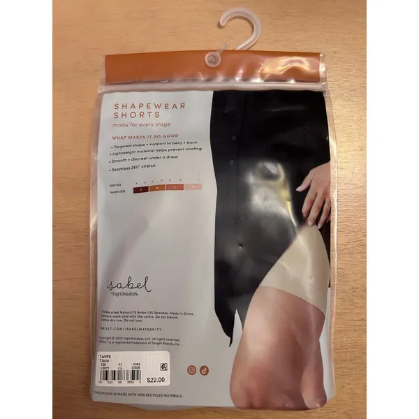 New Women’s Isabel Maternity Shapewear Shorts Taupe size Small - Image 3
