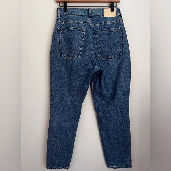 EVERLANE jeans The Curvy 90’s Cheeky Straight Jean in Medium Blue 28 - Image 4