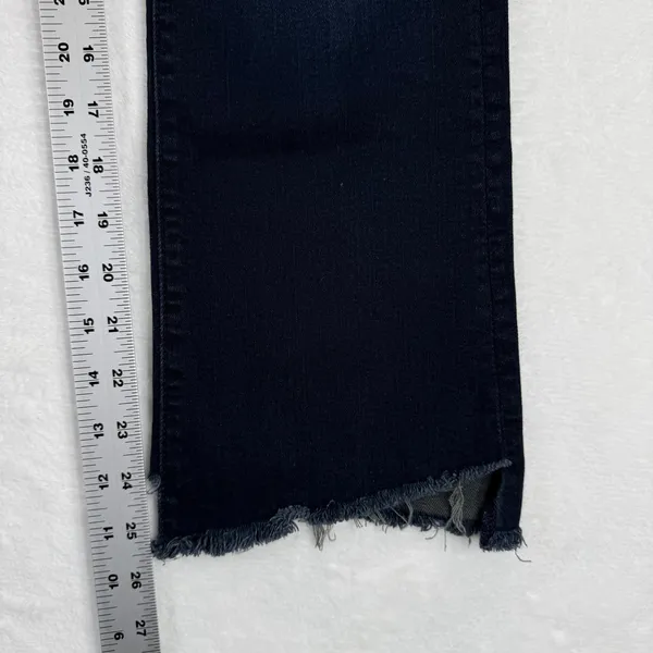 Mother Insider Crop Two Step Fray Jeans Hey Good‎ Lookin Dark Wash Step Hem 26 - Image 7