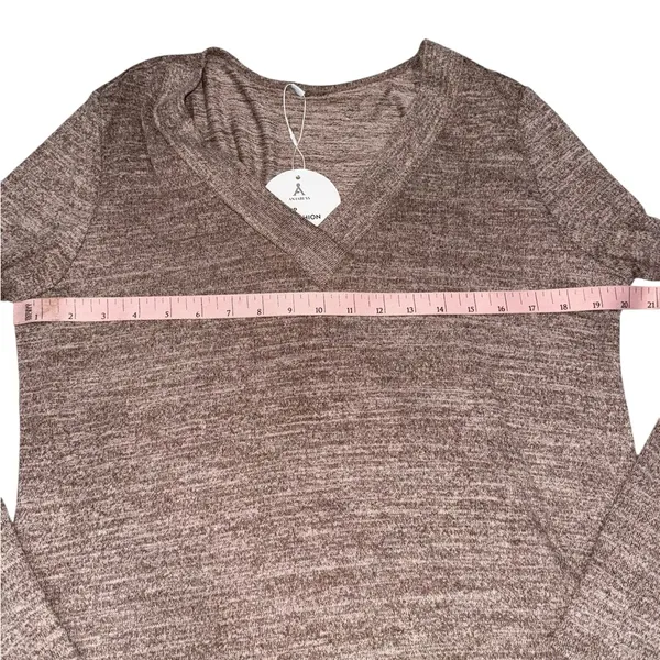NWT Women's Anrabess V-Neck Long Sleeve Top Large - Image 4