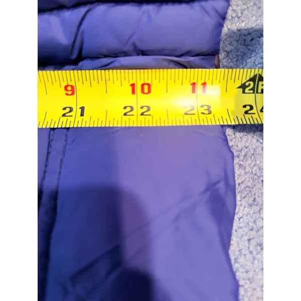 Michael Michael Kors Navy Blue Packable Down Puffer Jacket Gold Small Gorpcore - Image 11