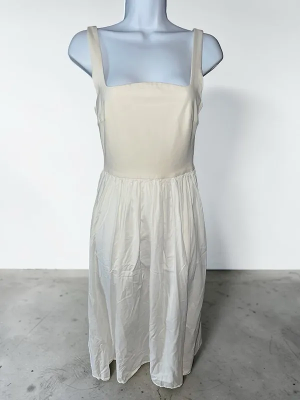 Rue Sophie - Eli Dress White Square-Neck Midi Dress Size XS - Image 5