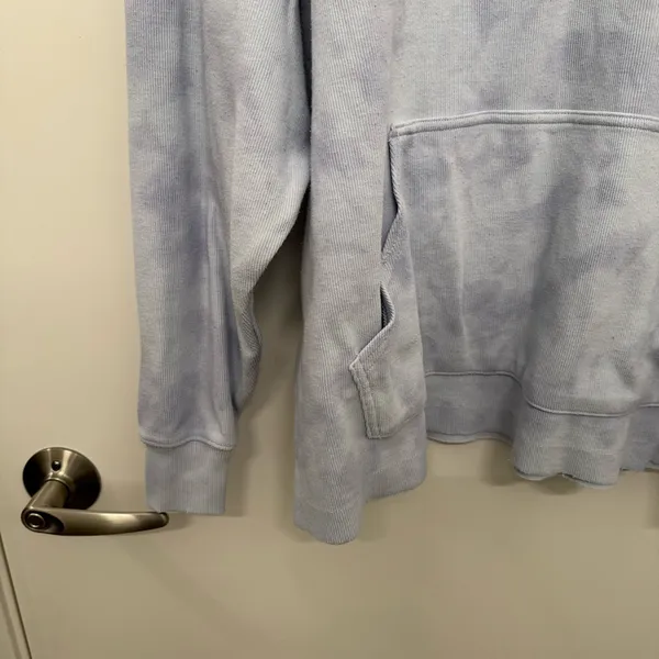 Aerie Oversized Blue Tie Dye Pullover Sweatshirt - Image 3
