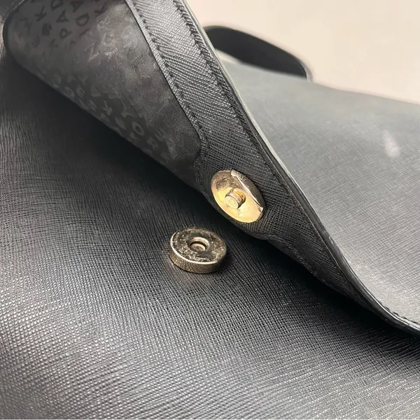 Kate Spade Jessie Laurel Way Black Saffiano Leather Backpack Gold Hardware - Image 9