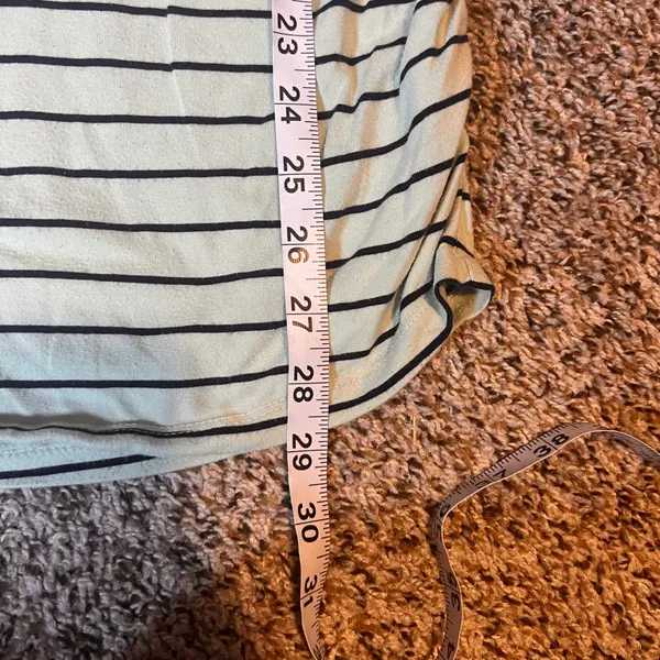 A Pea in the Pod Maternity Dress‎ Striped T-Shirt Short Sleeve Casual M - Image 4