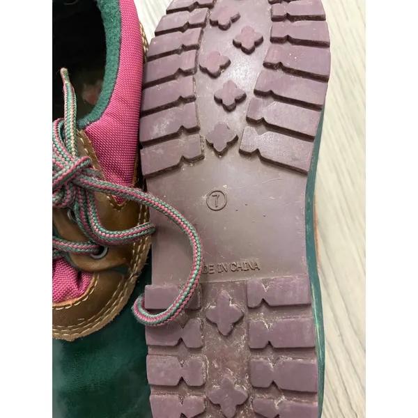 Chill Mark Duck Shoes Green Brown Lace Up Women’s Size 7 - Image 8