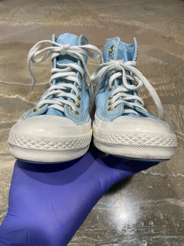 Converse All Star Chuck Taylor High Top Light Blue Sneakers Women’s 6.5 - Image 5