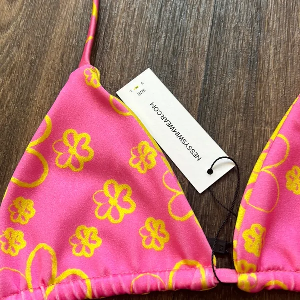 Nessy Swimwear Floral Reversibile Print Top - Image 2
