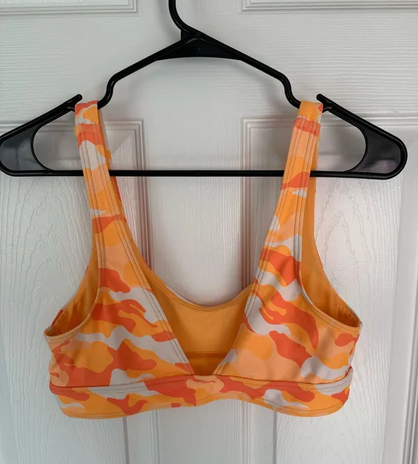 Zumiez Damsel Mila Orange Camo Bralette Bikini Top - Image 2