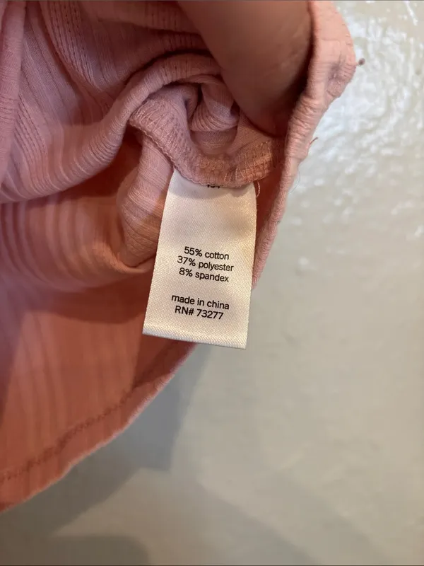 Mudd Pink Ribbed Button Front Preppy Casual Tank Top Sz M - Image 4