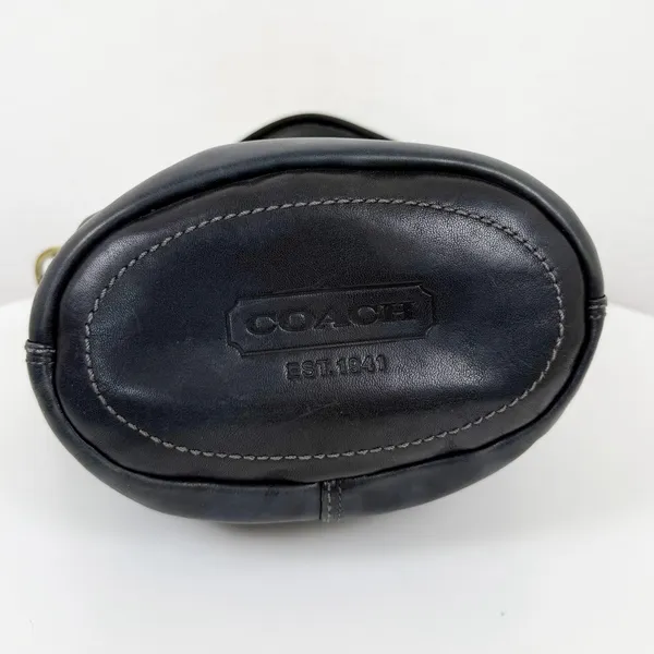 Coach Vintage Bleecker Tattersall Duffle Bucket Bag 11422 Black - Image 3