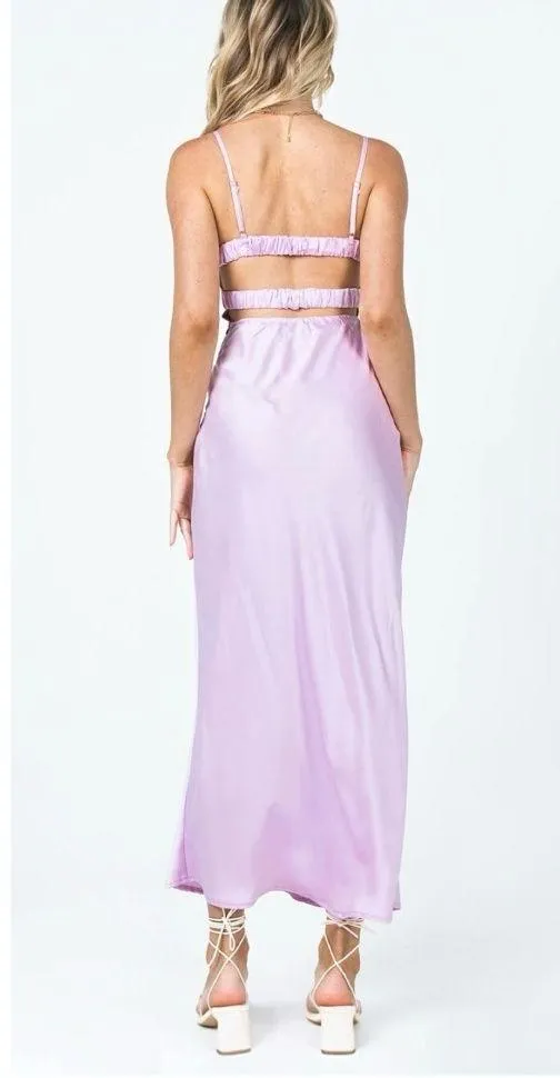 Princess Polly Lillie Midi Dress In Purple Size 10 - Image 2