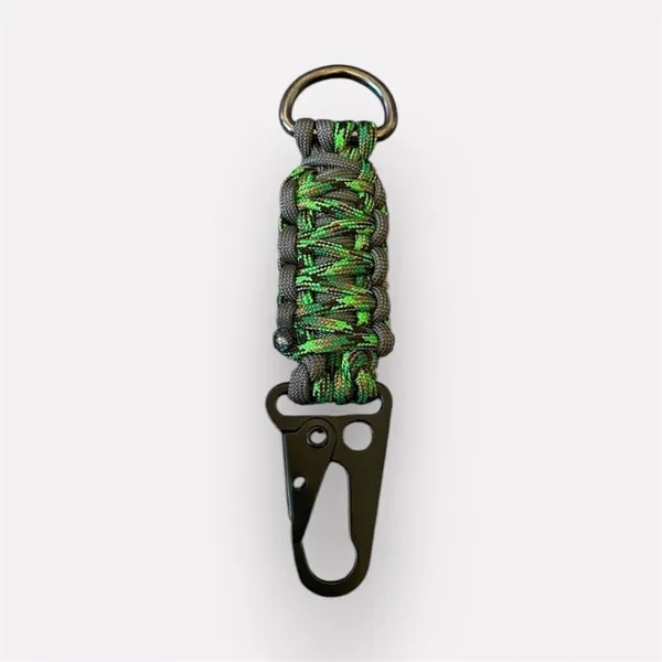 Paracord Keychain Handmade USA Unisex Sporty Green Grey NEW King Cobra - Image 10