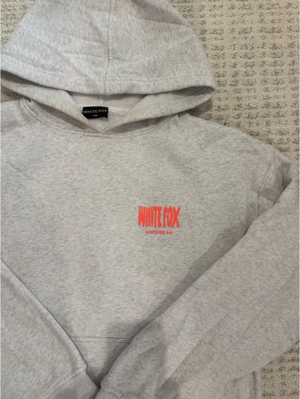 White Fox Archive 6.0 Oversized Hoodie Cloudburst - Image 3