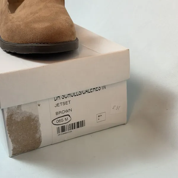 New Dr. Scholls Size-6.5 Women Jet Set‎ Brown Biege Loafers Slip On - Image 3