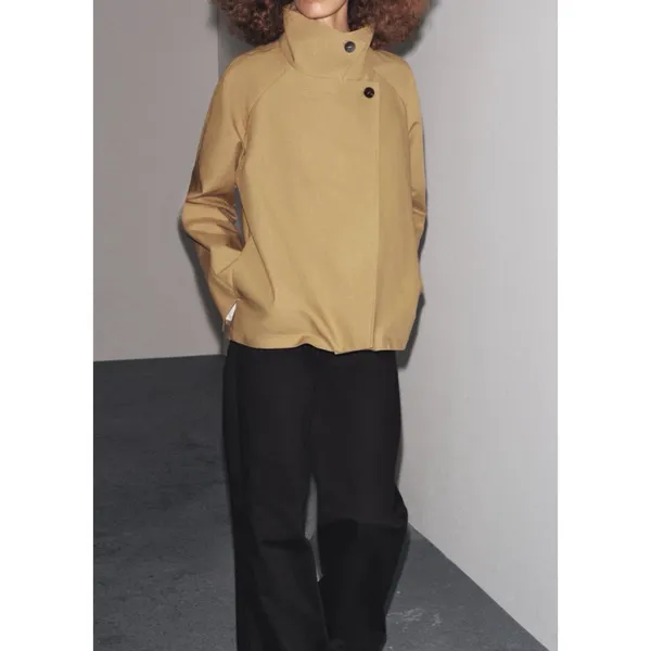 Zara Structured Short Trench Coat ZW Collection Avant‎ Garde Japanese Normcore - Image 7