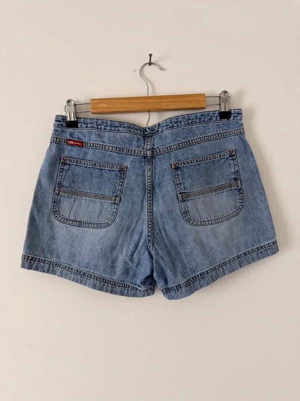 Union Bay Y2k Light Wash Drawstring Denim Shorts - Image 6