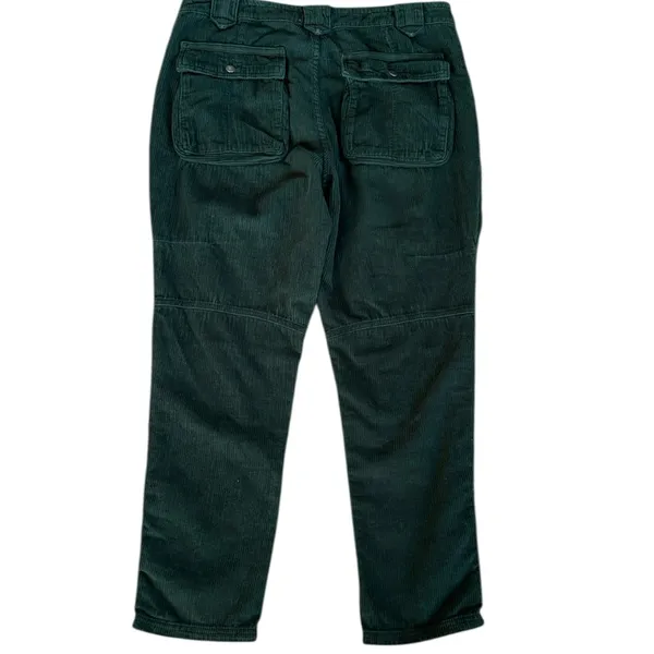 EUC Free People London Calling Moto Corduroy Pants Pine Green Size 29 - Image 10